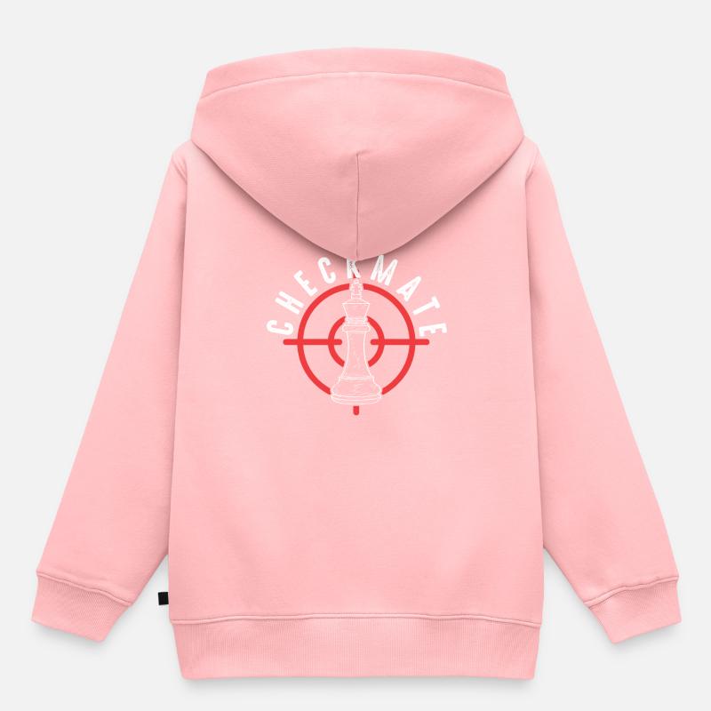 Échecs d'échecs Checkmate - Sweat Premium à capuche enfant bio - rose