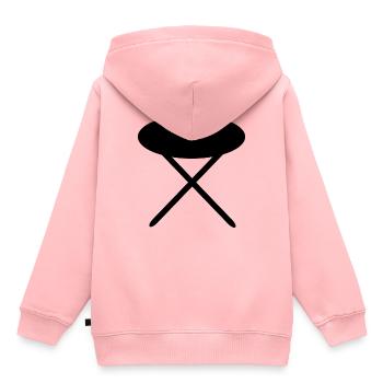 Stehtisch Party Party Party Party Party Party - Kinder Premium Organic Hoodie - Rosa - Hinten - AI Model Kid Female (0cm)