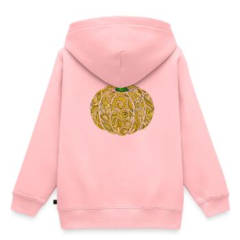 Citrouille - Sweat Premium à capuche enfant bio - rose - Dos - AI Model Kid Female (0cm)