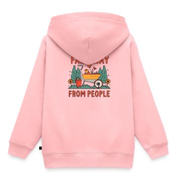 Gärtner - Kinder Premium Organic Hoodie - Rosa - Hinten - AI Model Kid Female (0cm)
