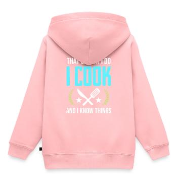 cook cook - Kids Premium Organic Hoodie - rose - Back - AI Model Kid Female (0cm)