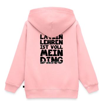Lateinlehrer Latein Lehrer Rom - Kinder Premium Organic Hoodie - Rosa - Hinten - AI Model Kid Female (0cm)