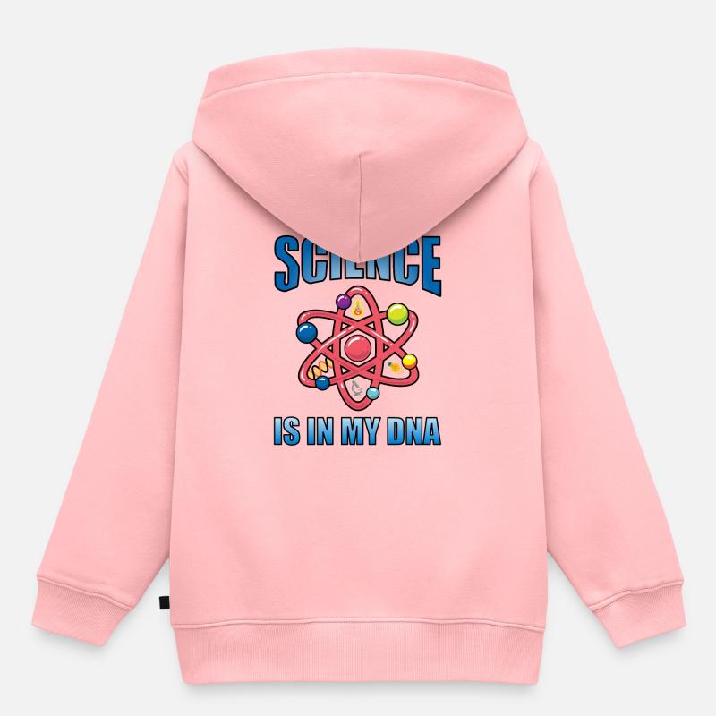La science est dans mon ADN pour biochimistes - Sweat Premium à capuche enfant bio - rose
