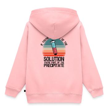 Reagenzglas Chemielehrer Chemielaborant Lustiges - Kinder Premium Organic Hoodie - Rosa - Hinten - AI Model Kid Female (0cm)