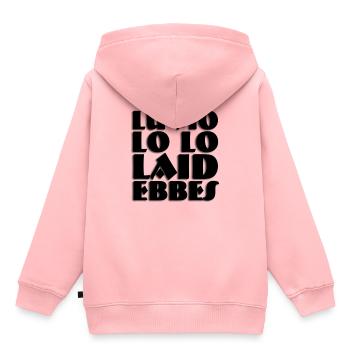 lo pond ebbes saarland - Sweat Premium à capuche enfant bio - rose - Dos - AI Model Kid Female (0cm)
