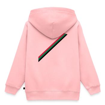 Länder Farben - Kinder Premium Organic Hoodie - Rosa - Hinten - AI Model Kid Female (0cm)