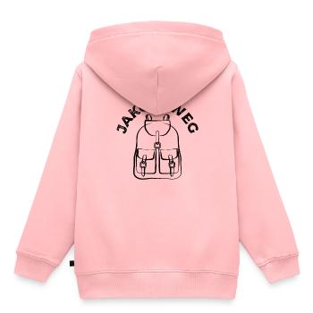 Jakobsweg - Wandern - Pilgern - Wanderer, Pilgerer - Kinder Premium Organic Hoodie - Rosa - Hinten - AI Model Kid Female (0cm)