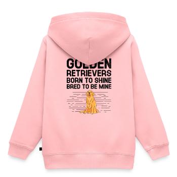 Golden Retrievers Born To Shine Bred To Be Mine GR - Kids Premium Organic Hoodie - rose - Back - AI Model Kid Female (0cm)