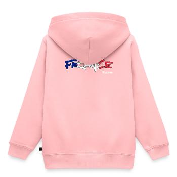 Règles de la France - Sweat Premium à capuche enfant bio - rose - Dos - AI Model Kid Female (0cm)
