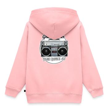 Toshiba RT-S913 BoomBoom 40 Boombox - Sweat Premium à capuche enfant bio - rose - Dos - AI Model Kid Female (0cm)