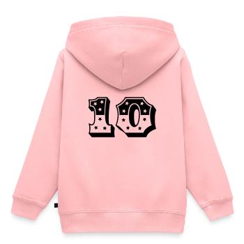 Ten - Kids Premium Organic Hoodie - rose - Back - AI Model Kid Female (0cm)