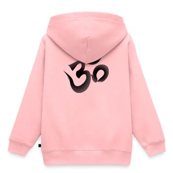 OM Mantra Yoga - Sweat Premium à capuche enfant bio - rose - Dos - AI Model Kid Female (0cm)