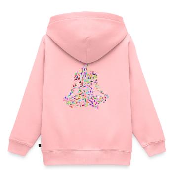 Yoga Übung Frau - Kinder Premium Organic Hoodie - Rosa - Hinten - AI Model Kid Female (0cm)