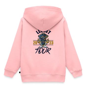 Lloret De Mar 2023 Skelett - Kinder Premium Organic Hoodie - Rosa - Hinten - AI Model Kid Female (0cm)