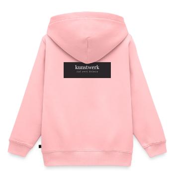 Kunstwerk - Kinder Premium Organic Hoodie - Rosa - Hinten - AI Model Kid Female (0cm)