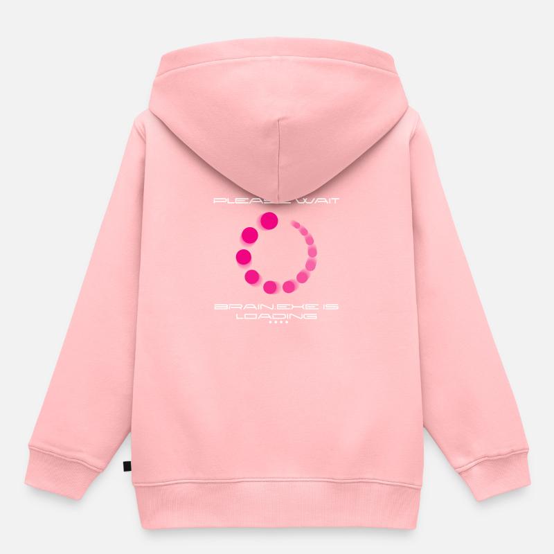 ordinateur - Sweat Premium à capuche enfant bio - rose