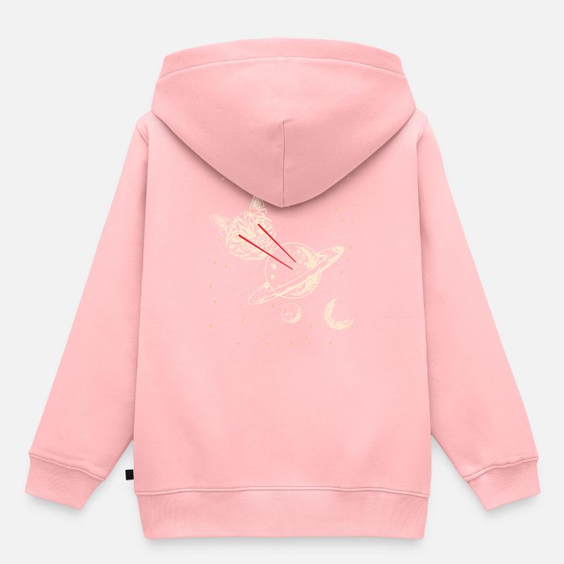 LASER CAT - Sweat Premium à capuche enfant bio - rose