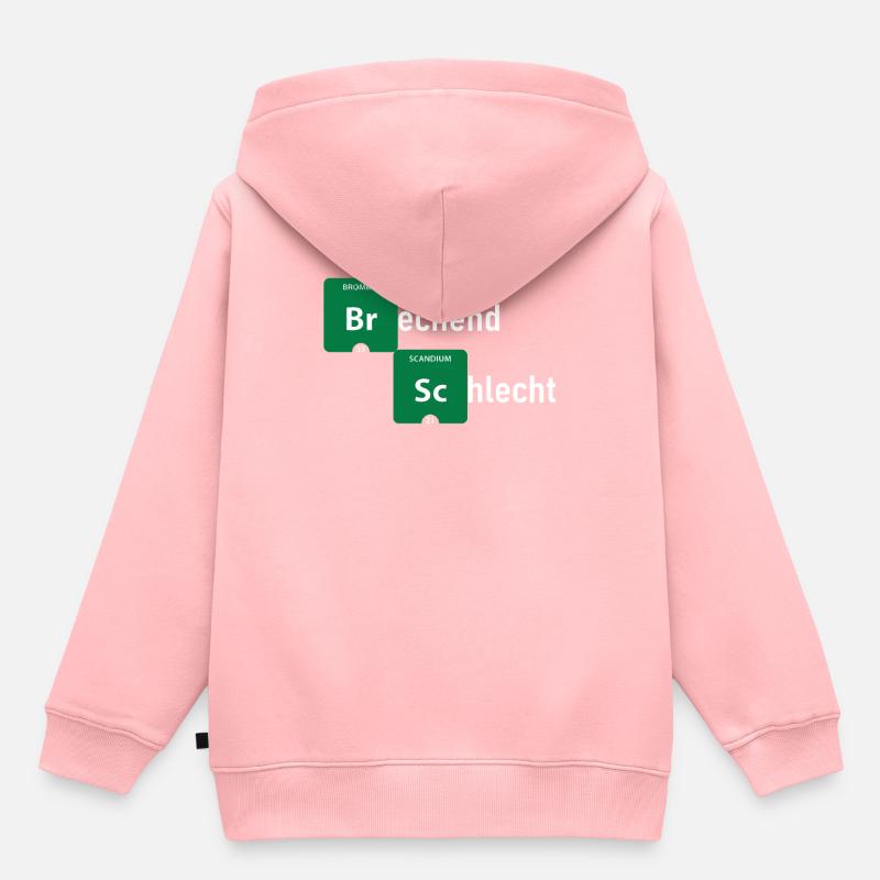 Casser mal. - Sweat Premium à capuche enfant bio - rose