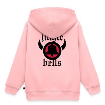 jingle bells rock - Kinder Premium Organic Hoodie - Rosa - Hinten - AI Model Kid Female (0cm)