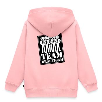 Enterrement de vie de jeune fille de marié - Sweat Premium à capuche enfant bio - rose - Dos - AI Model Kid Female (0cm)