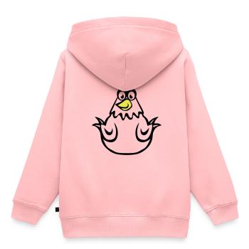 hen drawing 14 1 - Kids Premium Organic Hoodie - rose - Back - AI Model Kid Female (0cm)