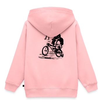 bmx - Kids Premium Organic Hoodie - rose - Back - AI Model Kid Female (0cm)