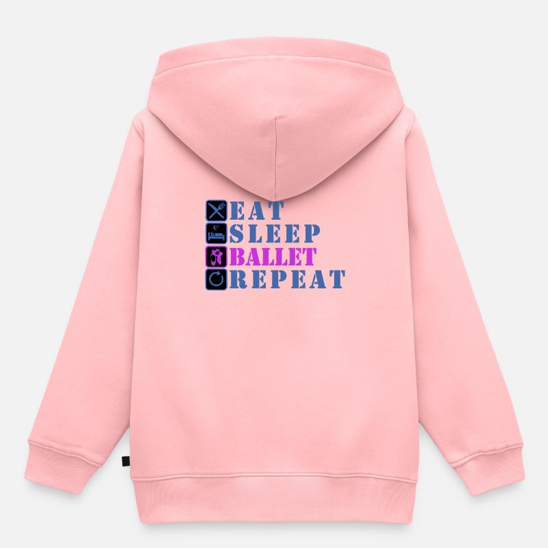 ballet - Sweat Premium à capuche enfant bio - rose