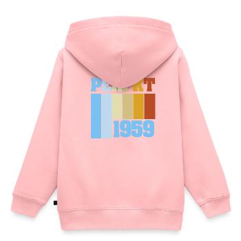 Einzigartig 1959 - Kinder Premium Organic Hoodie - Rosa - Hinten - AI Model Kid Female (0cm)