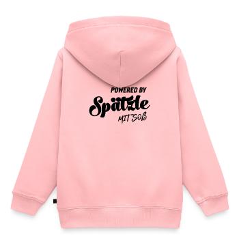 Schwabe Spätzle mit Soß Schwäbisch Dialekt Noi - Kinder Premium Organic Hoodie - Rosa - Hinten - AI Model Kid Female (0cm)