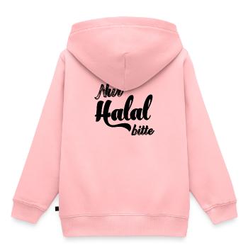 Halal Islam Muslim Muslima Muslimisch Moslem Türke - Kinder Premium Organic Hoodie - Rosa - Hinten - AI Model Kid Female (0cm)