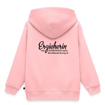 Erzieherin - Kinder Premium Organic Hoodie - Rosa - Hinten - AI Model Kid Female (0cm)