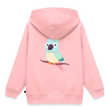 Papagei Familie Mutter Baby T-Shirt - Kinder Premium Organic Hoodie - Rosa - Hinten - AI Model Kid Female (0cm)