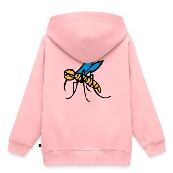 moustique 2405 - Sweat Premium à capuche enfant bio - rose - Dos - AI Model Kid Female (0cm)