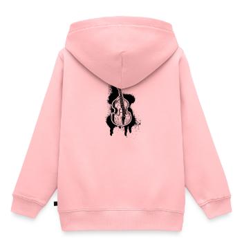 Double bass Double bass player Double bass player - Kids Premium Organic Hoodie - rose - Back - AI Model Kid Female (0cm)