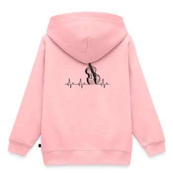 Double bass Double bass player Double bass player - Kids Premium Organic Hoodie - rose - Back - AI Model Kid Female (0cm)