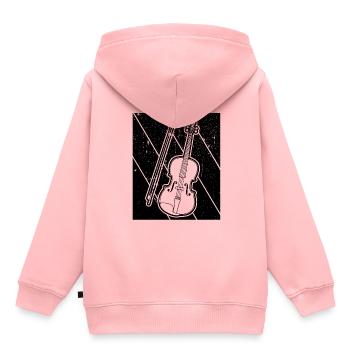 Violin Violinist Violinist - Kids Premium Organic Hoodie - rose - Back - AI Model Kid Female (0cm)