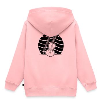 Violin Violinist Violinist - Kids Premium Organic Hoodie - rose - Back - AI Model Kid Female (0cm)