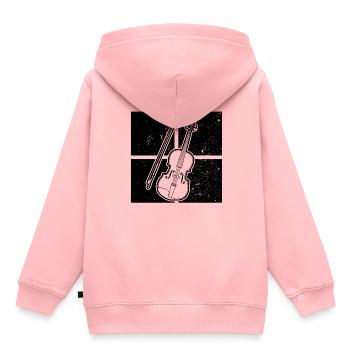Violin Violinist Violinist - Kids Premium Organic Hoodie - rose - Back - AI Model Kid Female (0cm)