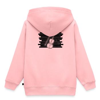 Violin Violinist Violinist - Kids Premium Organic Hoodie - rose - Back - AI Model Kid Female (0cm)