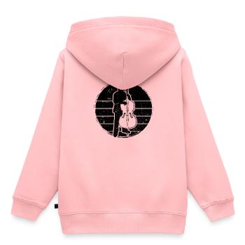 Double bass Double bass player Double bass player - Kids Premium Organic Hoodie - rose - Back - AI Model Kid Female (0cm)