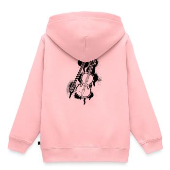 Violin Violinist Violinist - Kids Premium Organic Hoodie - rose - Back - AI Model Kid Female (0cm)