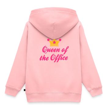Sekretärin - Kinder Premium Organic Hoodie - Rosa - Hinten - AI Model Kid Female (0cm)