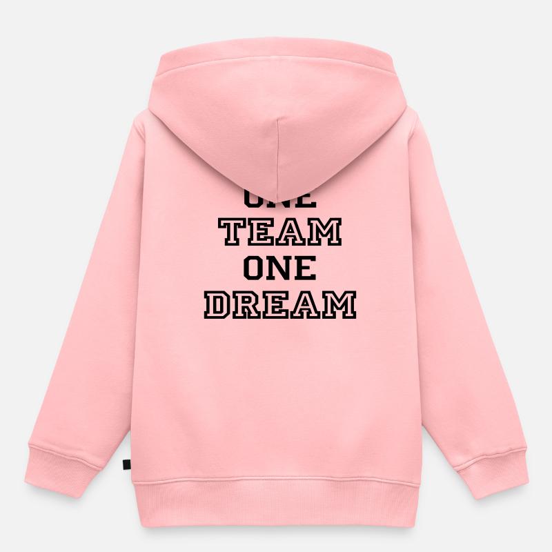 team - Sweat Premium à capuche enfant bio - rose