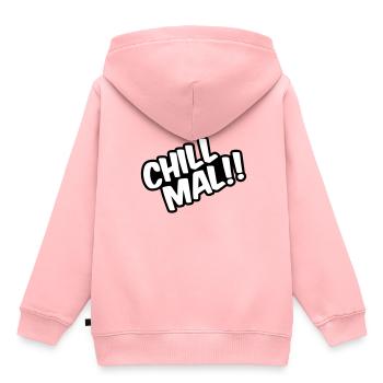 Chill Mal ! ! - Sweat Premium à capuche enfant bio - rose - Dos - AI Model Kid Female (0cm)