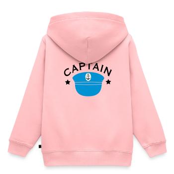 Kapitän - Kinder Premium Organic Hoodie - Rosa - Hinten - AI Model Kid Female (0cm)