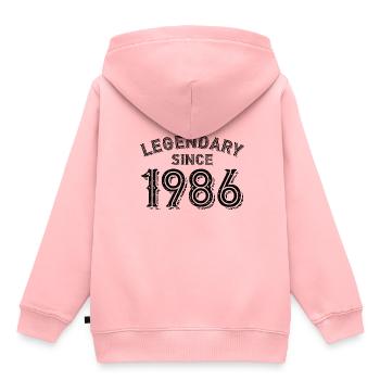 1986 Geburtstag Geboren Jahrgang 86 Feier - Kinder Premium Organic Hoodie - Rosa - Hinten - AI Model Kid Female (0cm)