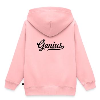 genius - Kinder Premium Organic Hoodie - Rosa - Hinten - AI Model Kid Female (0cm)