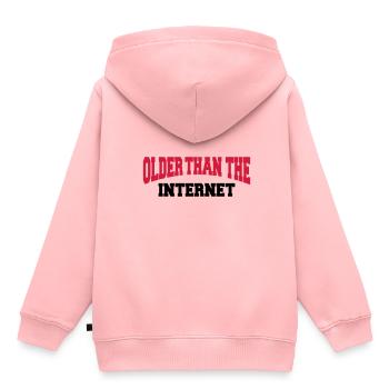 Older than the internet - Kids Premium Organic Hoodie - rose - Back - AI Model Kid Female (0cm)