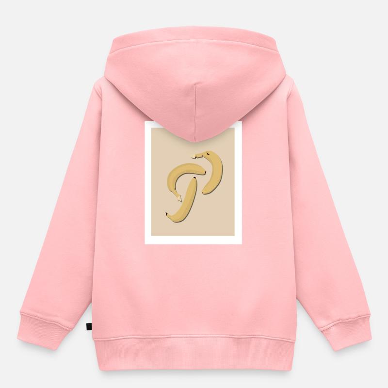Andy Warhol Bananas - Sweat Premium à capuche enfant bio - rose