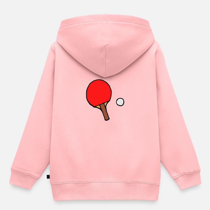 Table Tennis Racket - Sweat Premium à capuche enfant bio - rose